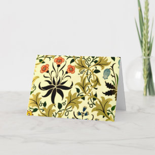 Celadine, Vintag William Morris pattern, Karte