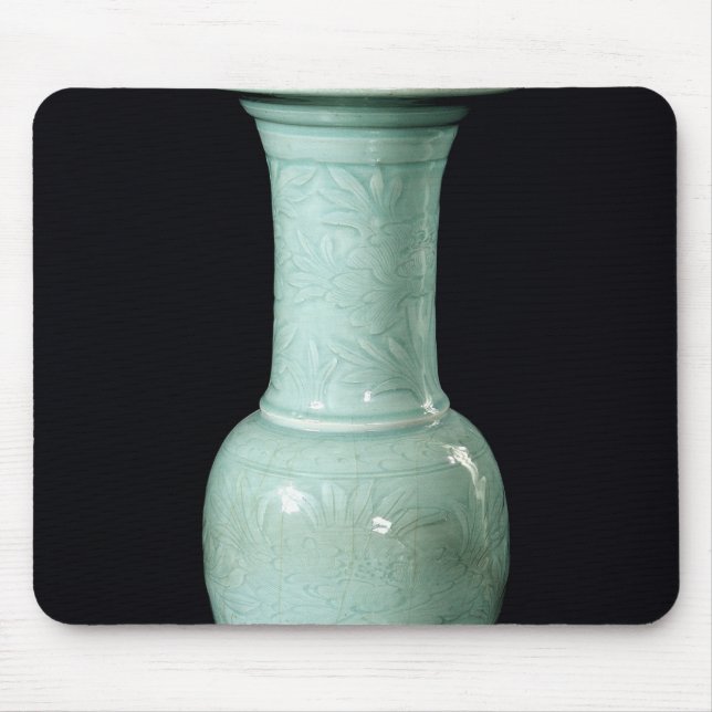 Celadon glasig-glänzender Vase, Yuan-Dynastie Mousepad (Vorne)