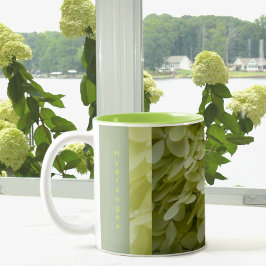 Celadon Green Hydrangea Blüten Zweifarbige Tasse