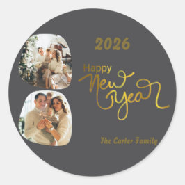 Celebrate 2026! Custom Happy New Year Sticker