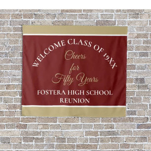 Celebrate! 50th Class Reunion party Wandteppich