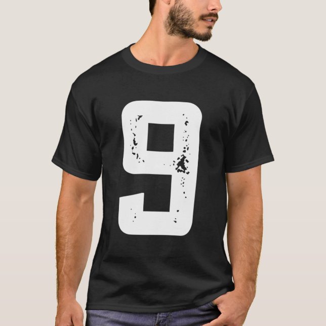 Celebrate 9 Happy B-Day Py Fun Font T-Shirt (Vorderseite)