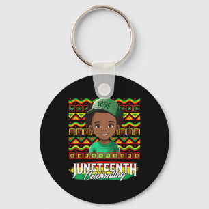 Celebrate Black Freedom Day Black Boy Kleinkind Ki Schlüsselanhänger