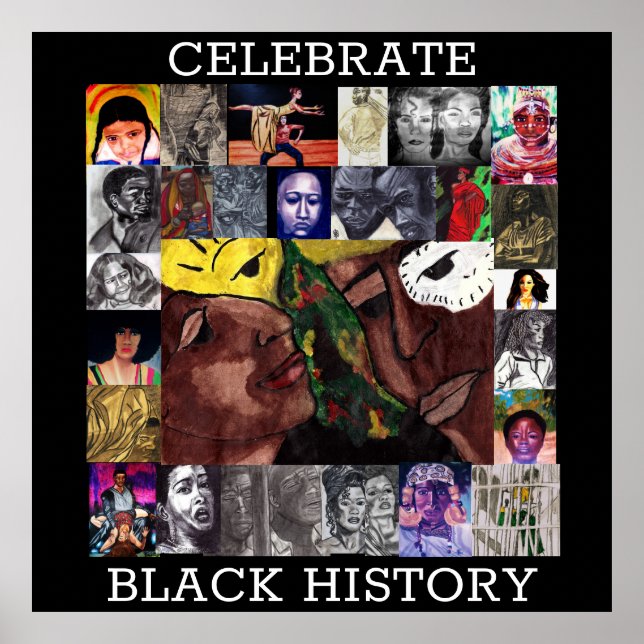 CELEBRATE BLACK GESCHICHTE Plakat (Vorne)