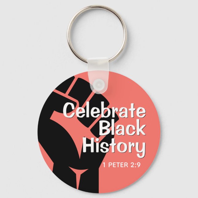 CELEBRATE BLACK GESCHICHTE SCHLÜSSELANHÄNGER (Vorderseite)