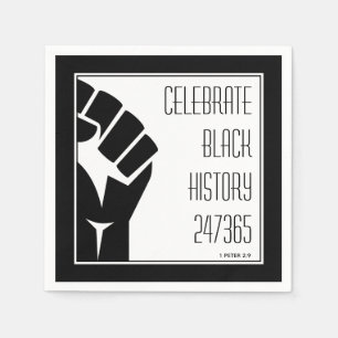CELEBRATE BLACK HISTORY 247365 BHM Paper Serviette