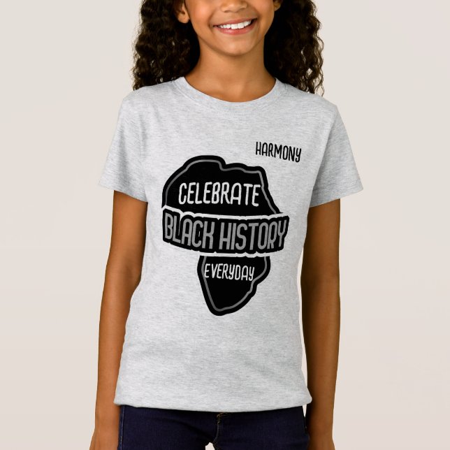 Celebrate BLACK History Alltag T-Shirt (Vorderseite)