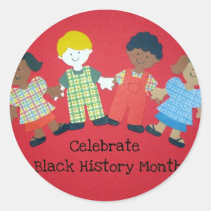 Celebrate Black History Monat Runder Aufkleber