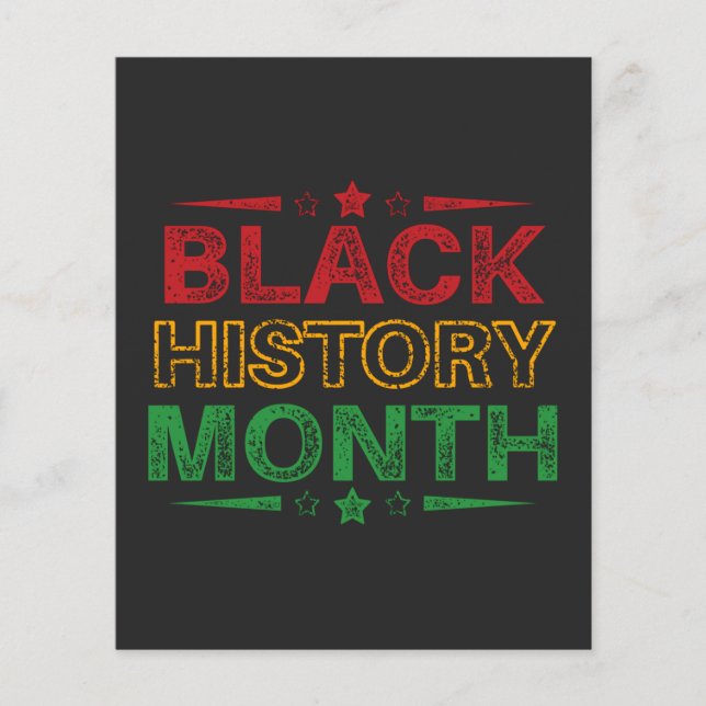 Celebrate Black History Month, 19. Juni Flyer (Vorne)