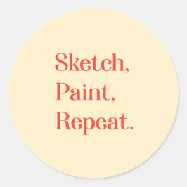 Celebrate Continuous Creation With Playful Mantra Runder Aufkleber