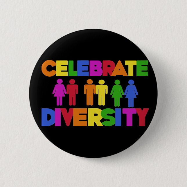Celebrate Diversity Button (Vorderseite)