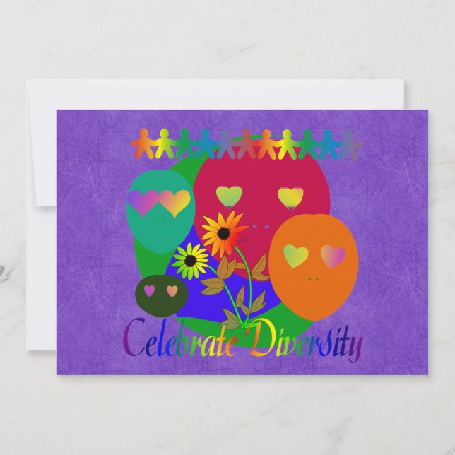 Celebrate-Diversity Einladung (Vorderseite)