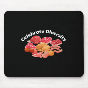 Celebrate Diversity Grillen Grill Bekleidung Spaß Mousepad