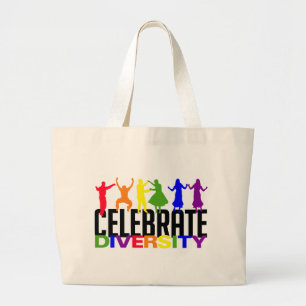 Celebrate Diversity Jumbo Stoffbeutel