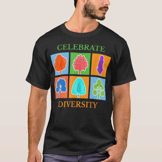 Celebrate Diversity Shirt Gardener Arborist Enviro (Vorderseite)