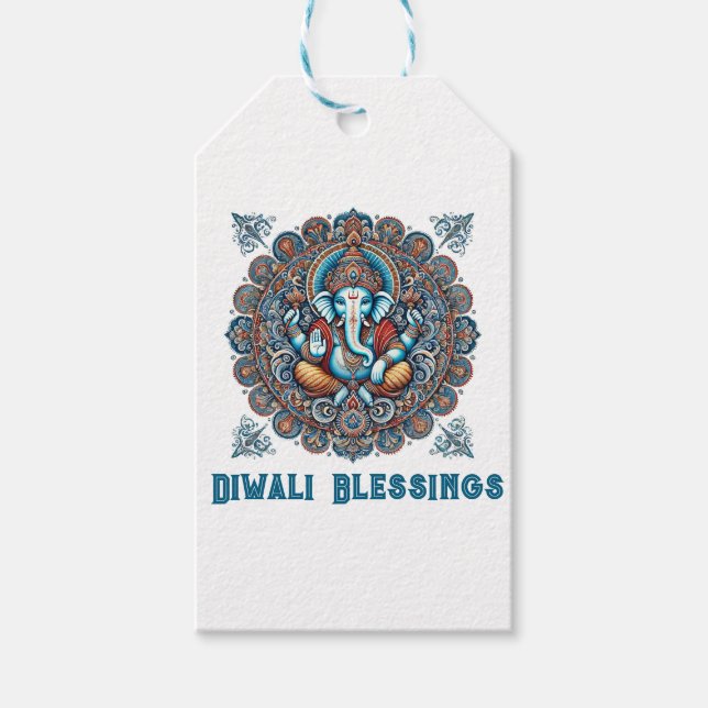 Celebrate Diwali Geschenkanhänger (Vorderseite)