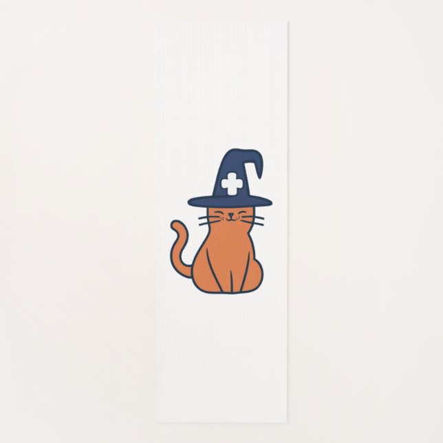 Celebrate Fall mit Feline Drehung - One Spooky Nu Yogamatte (Vorderseite)