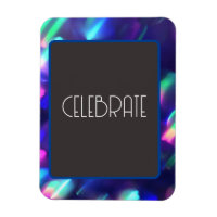 "Celebrate" Flexibles Foto Magnet