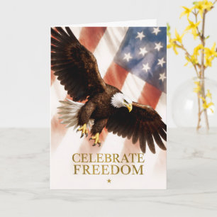 Celebrate Freedom Eagle Karte