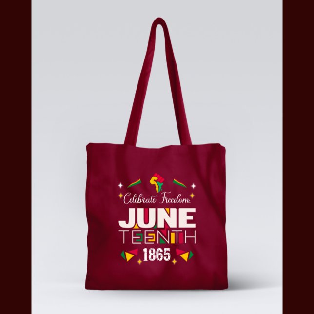 Celebrate Freedom JUNETEEENTH 1865 Black History Tragetasche (Von Creator hochgeladen)