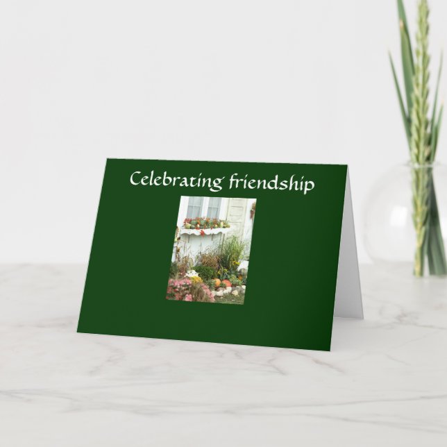 CELEBRATE FRIENDSCHE ERNTEDANK FEIERTAGSKARTE (Vorderseite)