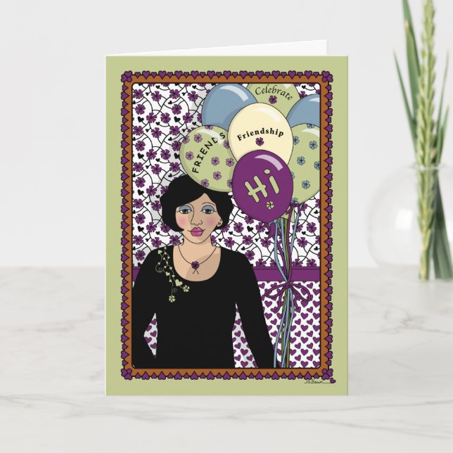 Celebrate Friendship_A_Greeting Karte (Vorderseite)