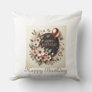Celebrate in Style: Happy Birthday Throw Kissen! Kissen