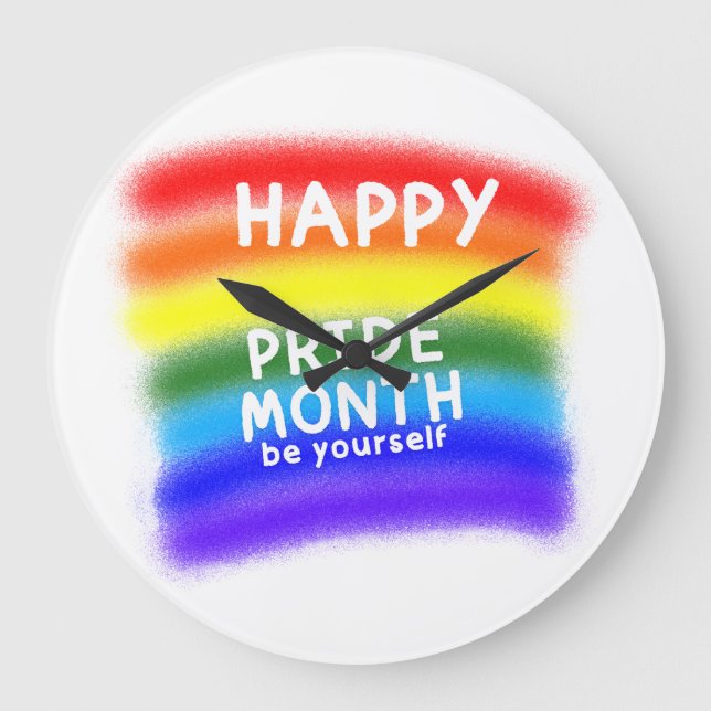 Celebrate ist selbst große wanduhr (Vorderseite)