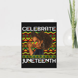 Celebrate Juneteenth 1865 African American Freedom Karte