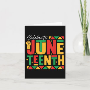 Celebrate Juneteenth 1865 Black Freedom Black Hist Karte