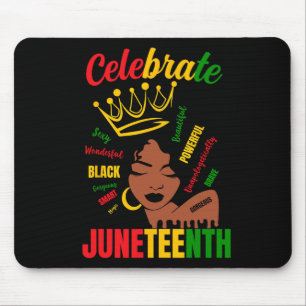 Celebrate Juneteenth 1865 Black History Month Wome Mousepad