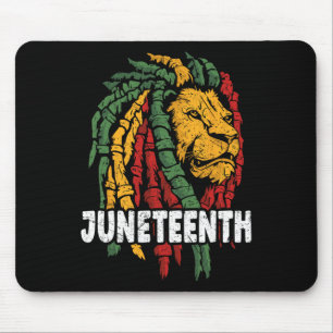 Celebrate Juneteenth Lion African American Freedom Mousepad