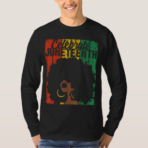 Celebrate Juneteenth Retro African Colors Womens G T-Shirt