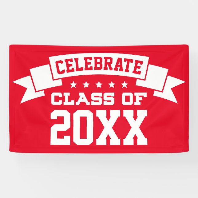 Celebrate-Klasse | Name und Jahr hinzufügen Banner (Horizontal)
