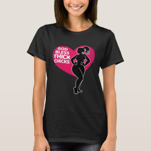 Celebrate Kurven mit unserem Gott segne dicke Chic T-Shirt
