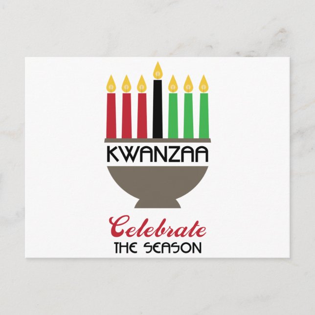 Celebrate Kwanzaa Postkarte (Vorderseite)