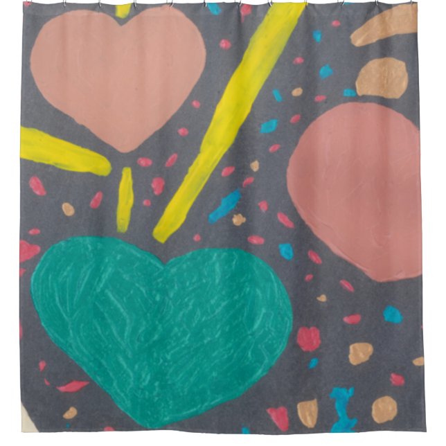 Celebrate Liebe Duschvorhang (Vorderseite)