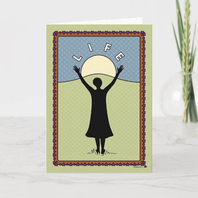 Celebrate Life A_Greeting Karte (Vorderseite)