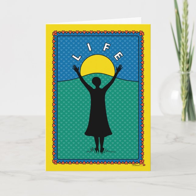 Celebrate Life B_Greeting Karte (Vorderseite)