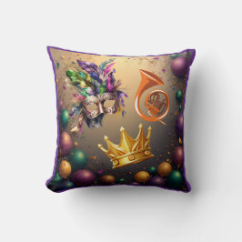 Celebrate Mardi Gras by Sommer Hamilton Kissen