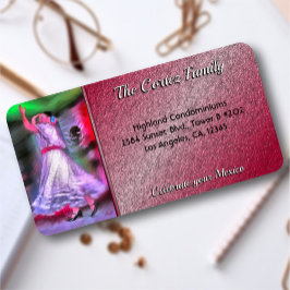 Celebrate Mexico Dancer 0175 Address Label Adressaufkleber