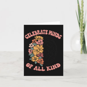 Celebrate Minds aller Art Bläschen Autismus Aw Karte