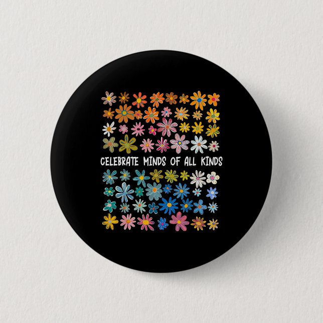 Celebrate Minds aller Art Button (Vorderseite)