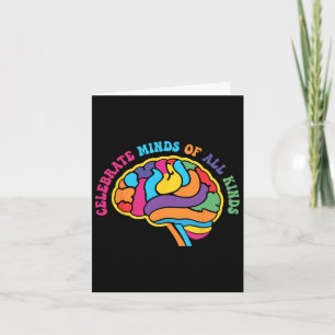 Celebrate Minds aller Arten von Autismus Bewusstse Karte