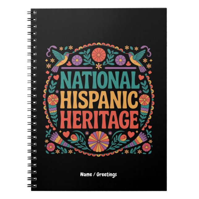 Celebrate National Hispanic Heritage Month Pride Notizblock (Vorderseite)