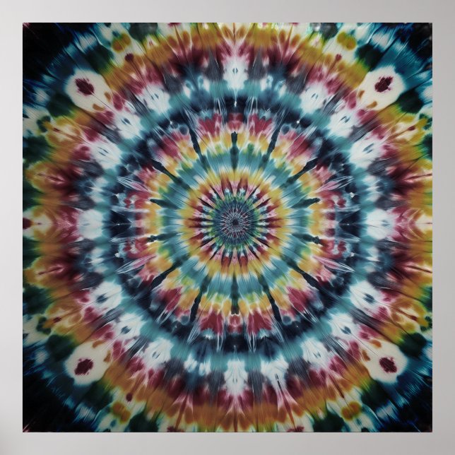 Celebrate National Tye-Dye Day With Striking Wall Poster (Vorne)