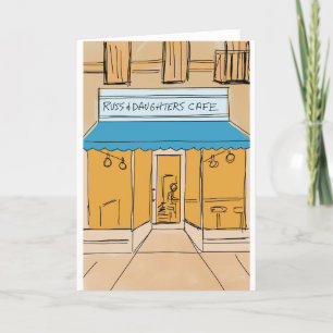 Celebrate NYC! Ruß & Daughters, NYC Feiertagskarte