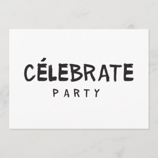 CÉLEBRATE PARTY Geburtstag Einladung Mode Modern