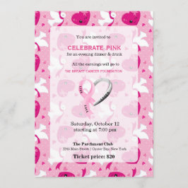 Celebrate Pink-Ereignis Einladung