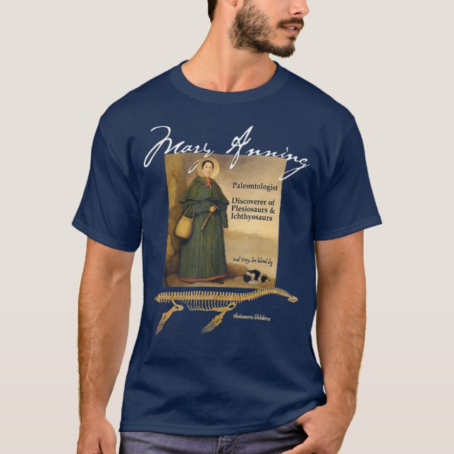 Celebrate Pioneering Paleontologin Mary Anning T-Shirt (Vorderseite)